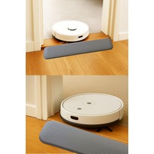 Roboqoq 4cm x 70cm Gri Robot Süpürge Rampası Kapı Eşik Rampası