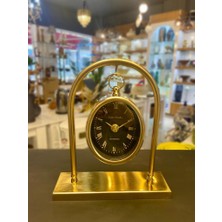Çırpan Ev Altın Eskitme Askılı Masa Saati 20X24CM