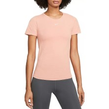Nike Dri-Fıt Adv Aura Women's Slim-Fit Short-Sleeve Top DD0588-824 Somon Spor Kadın T-Shirt