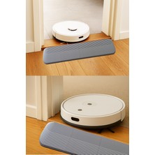 Roboqoq 5cm x 70cm Gri Robot Süpürge Rampası Kapı Eşik Rampası