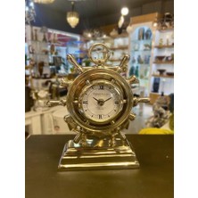 Çırpan Ev Gümüş Dümen Masa Saati 18X27CM