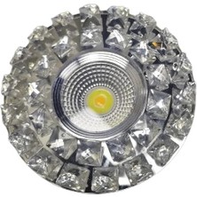 Eco Lounge Sunled 8202 Cam Spot Kasası 5W Beyaz Işık LED Çerçeveli Günışığı - Priz ve Anahtar Için Uyumlu Çerçeve