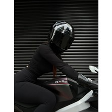 Rivox R2 Parlak Siyah Kapalı Kask