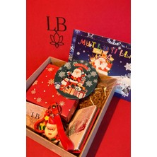 Yılbaşı Hediye Kutusu Çit Taraflı Ayna,bardak Altlığı Kartpostal,boş Takı Kutusu, Anahtarlık ve Kesi Maması)