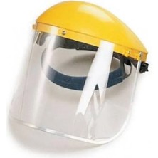 Tırpan Maskesi, Yüz Siperi - Şeffaf Camlı, Göz ve Alın Korumalı