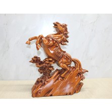 Polyester Şahlanmış At Figürü