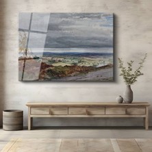 GülsenArt William Turner Kırsal Doğa Manzarası Temperli Cam Tablo Duvar Tablosu Dekoratif Tablo