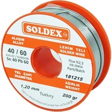 40-60 Lehim Teli 200 gr 1.2 mm - Sn:40 / Pb:60