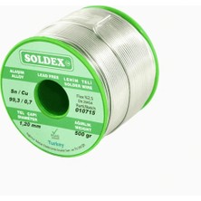 Sn:96.5 - Ag:3 - Cu:0.5, 200 Gr, 0.50 mm - Gümüşlü Kurşunsuz Lehim Teli