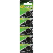 Gp CR2025 3 V Lityum 5'li Para Pil