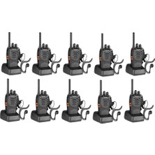 10LU Baofeng BF-88E Lisanssız Pmr 446 El Telsizi Kulaklık Dahil Set