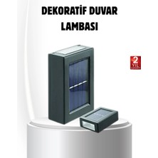 Eco Lounge Solar Güçlü 6 LED Dış Mekan Lambası – Otomatik Aç/kapa Işık Sensörlü Aydınlatma