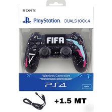 Crktech Playstation Dualshock 4 Uyumlu V2 Yenilenmiş Ps4 Oyun Kolu Desenli Pc + Ps4 ( 1.5mt Şarj Kablosu)