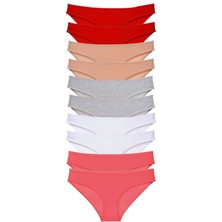 Zenvia 10 Adet Süper Eko Set Likralı Kadın Slip Külot 507 (ZNV-556)