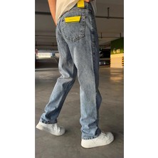 Neva Shop Erkek Buz Mavi Baggy Jeans