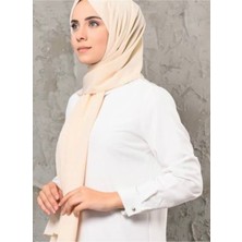 Sedef Kadın Krem Medine Ipeği Şal