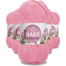 Zenvia 5 Adet Cotton Lüks Yelek Tunik Kazak Bluz Hırka Ipi Yünü Pembe 97549 (ZNV-556)