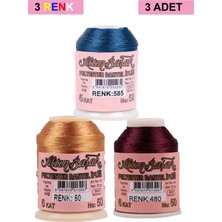 Zenvia 3 Adet Altınbaşak Oya ve Dantel Ipi 20 gr - Royaleks - No: 050 - 480 - 585 (ZNV-556)