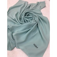 Sedef Medine Ipeği Şal,mint YEŞILI,70X200