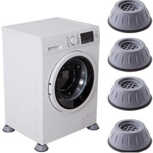 Zenvia Çamaşır Makinesi Titreşim Önleyici Mobilya Yükseltici Kaydırmaz Vantuzlu Stoper Set 4 Adet (Z