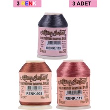 Zenvia 3 Adet Altınbaşak Oya ve Dantel Ipi 20 gr - Royaleks - No: 938 - 111 - 119 (ZNV-556)