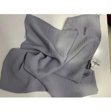 Sedef Caz Kare EŞARP,GÜMÜŞ,110X110