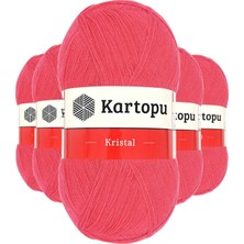 Zenvia 5 Adet Kristal Çift Katlı El Örgü Lif Ipi Nar Çiçeği K812 (ZNV-556)