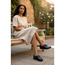 Gökçe Kundura Kadın 4 Nokta Ortopedik Lastikli Ayarlanabilir Yumuşak Taban Babet