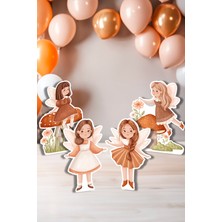 Niksy Design Orman Perileri Temalı Masa Süsü Ayaklı Pano Seti