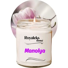 Zenvia Doğal Özel Seri Kokulu Dekoratif Kavanoz Mum 210 cc - Manolya Esansı - Ryl (ZNV-556)