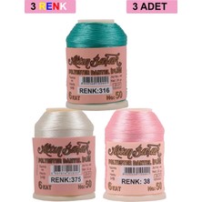 Zenvia 3 Adet Altınbaşak Oya ve Dantel Ipi 20 gr - Royaleks - No: 375 - 038 - 316 (ZNV-556)