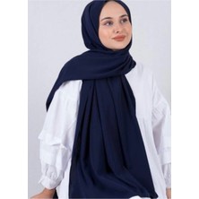 Sedef Kadın Lacivert Medine Ipeği Şal