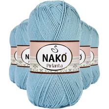 Zenvia 5 Adet Pırlanta Amigurumi El Örgü Ipi Yünü Azur 10482 (ZNV-556)