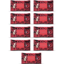 Zenvia 9 Paket Red Rose Islak Havlu Mendil 90 Adet Kapaklı Gül Kokulu (ZNV-556)