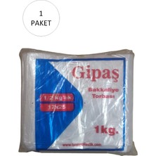 Zenvia Bakkaliye Naylon Torba 1/2 Yarımlık 17X25 cm 1 kg 1 Paket (Takriben 475 Adet) (ZNV-556)