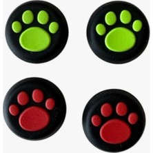 Crktech Ps5 Ps4 Ps3 Xbox One S x Ns 2 Çift Analog Koruyucu Gamepad Silikon Başlık Desenli