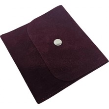 Özer Kutu Kadife (Süet) Zarf Kese Bordo 10 Adet 10X10 cm Boy Takı, Altın Kesesi (Çıtçıtlı)