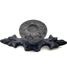 Antika Tarz Dekoratif Pirinç Çiçek Düğme - 20X53 Mm, Oksit