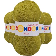 Zenvia 5 Adet Kristal El Örgü Lif Ipi Çimen Yeşili 98229 (ZNV-556)