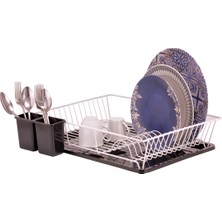 Zenvia Dik Açılı Tek Katlı Beyaz Tabaklık ROYALEKS-ACERO-20333 (ZNV-556)