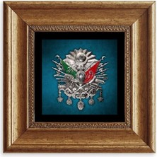 TeknoKapsül Osmanlı Tuğrası Çerçeveli Taş Tablo 20 cm