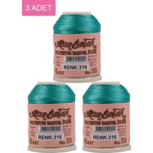 Zenvia 3 Adet Altınbaşak Oya ve Dantel Ipi 20 gr - Royaleks - No: 316 (ZNV-556)