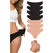 Zenvia 7 Adet Kadın Dikişsiz Lazer Kesim Esnek Iz Yapmayan Külot S2 (ZNV-556)