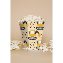 Niksy Design Inşaat Temalı Mini Mısır Popcorn Kutusu 8 Adet