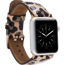 Sinerjim Apple Watch Uyumlu Deri Kordon 42-44-45MM Leopar Ne