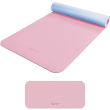 Gymo Ekolojik 6mm Tpe Yoga Matı Pilates Minderi Diz Dirsek Koruyucu Matlı Set Pembe