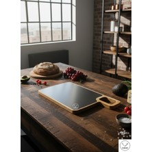 Aibar Çift Taraflı Paslanmaz Çelik Kesme Tahtası