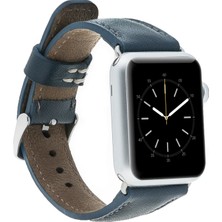 Sinerjim Apple Watch Uyumlu Deri Kordon 38-40-41MM Snb Lacivert