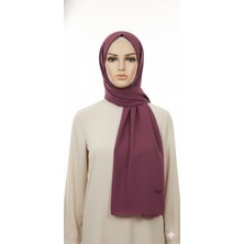 Sedef Medine Ipeği Şal,koyu Gül KURUSU,70X200