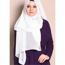 Sedef Şifon Kare EŞARP,BEYAZ,140X140